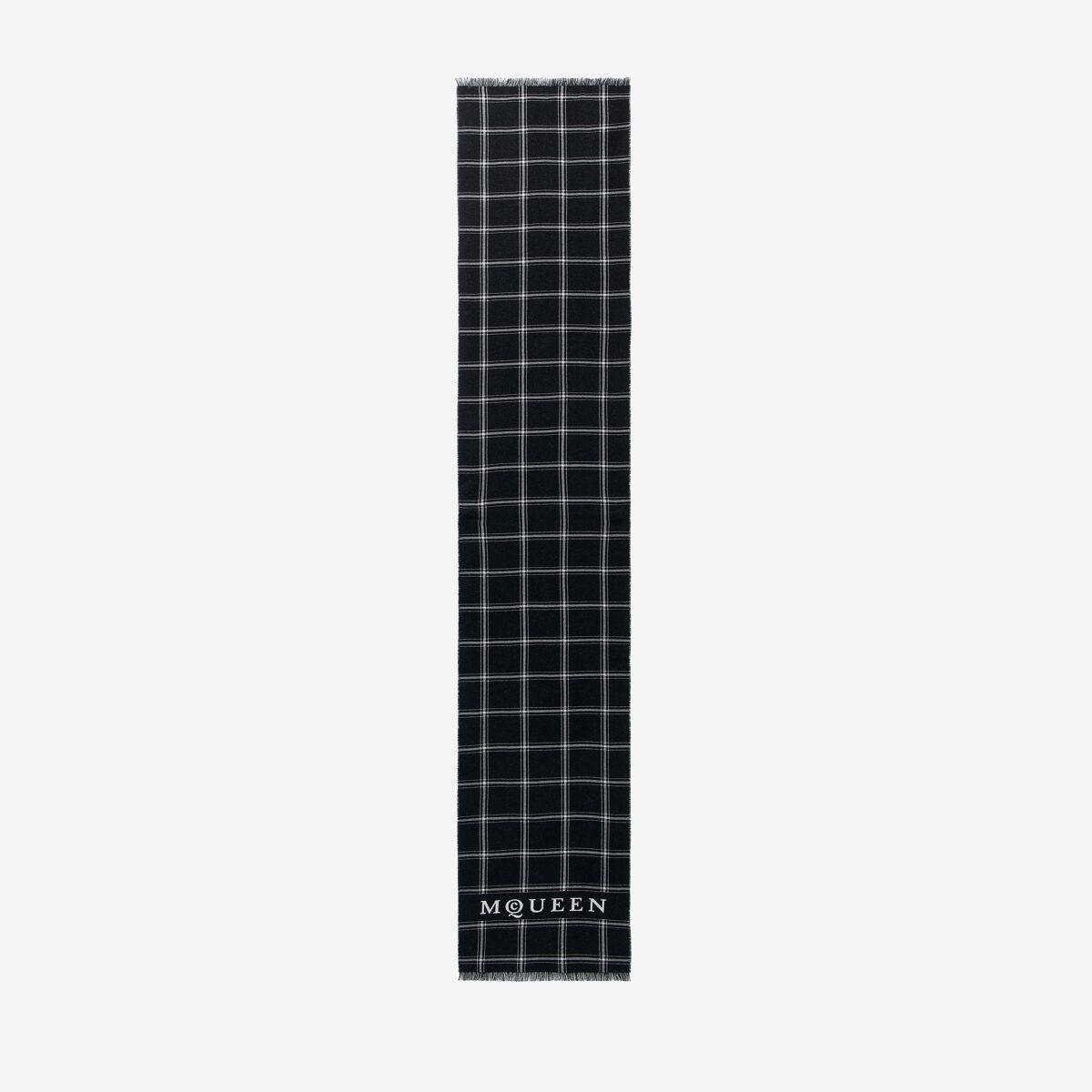 ALEXANDER MCQUEEN - Logo Check Scarf - Item 8142814200Q1078